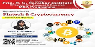 Prin NG Naralkar Institute of Career Development & Research Organises a Session on Fintech & Cryptocurrency